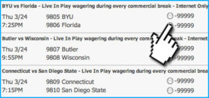 5Dimes Live In Play Betting