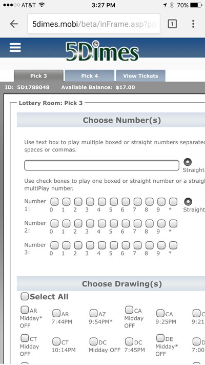 5Dimes Mobile Betting